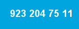 923 204 75 11